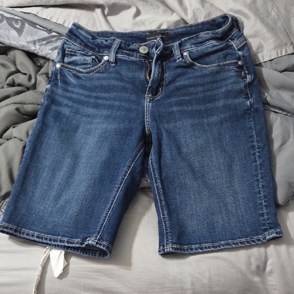 Blue Denim Shorts